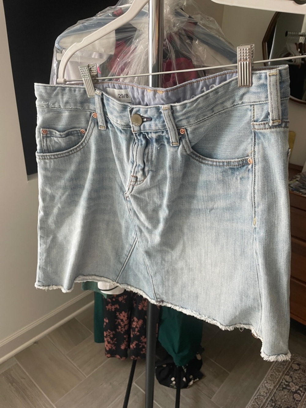 Vintage GAP Light Wash Denim Mini Skirt